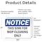 Signmission This Sink For Mop Cleaning Only, 10 in W x Rectangle, Vinyl Decal OS-2PACK-NS-D-710-L-18662 - alternate 2